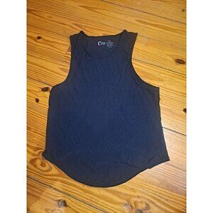 Zyia Active Tank Top Black Racerback Sleeveless Size L